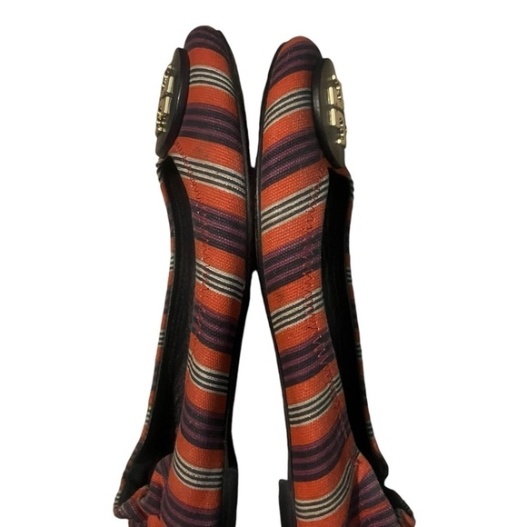 TORY BURCH Reva Bauer‎ Striped Flat - Picture 4 of 7